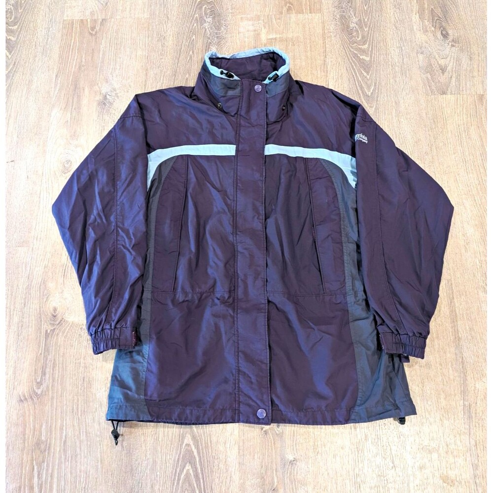 Columbia Interchange Purple/Blue Rain Jacket Womens Large Gorpcore